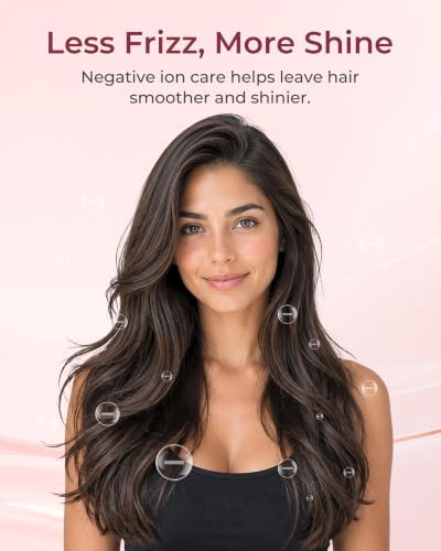 UMEELY Dual Voltage Hair Dryer Brush, Mini Travel Hot Air Blow Dryer Brush - Image 5