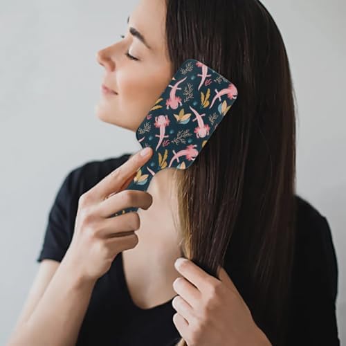 Kids Detangler Hair Brush Hairbrush for Boys Girls, Cute Axolotl Detangling Brush Smooth for Wet Dry Thin Long Curly Hair, Glide Through Tangles with Ease and Massage Scalp - Image 7