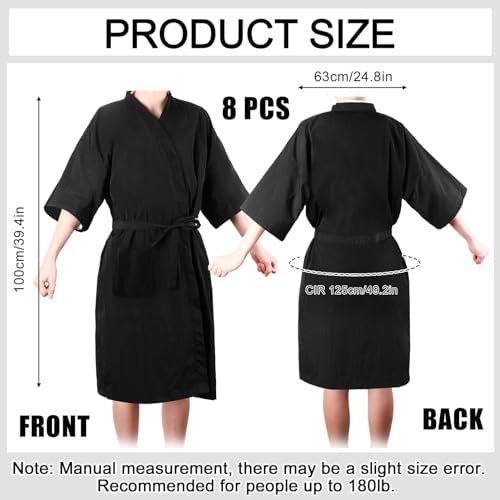 Toulite 8 Pcs Salon Client Gown Robe Cape, Hair Salon Robe Smock for Client - Image 2