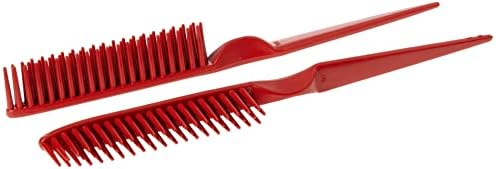 CocoBlack Naturals 3 Row Styling Comb For Detangling, Defining And Separating Curls (Red) - Image 4
