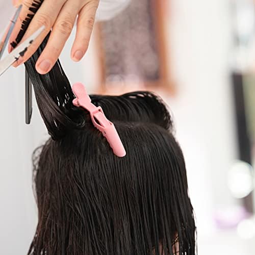 Ondder 24 Pack Large Alligator Clips for Hair Sectioning, Coloring, Cutting - Pink Pro Salon Barber Hair Styling Accessories for Women and Men - Image 5