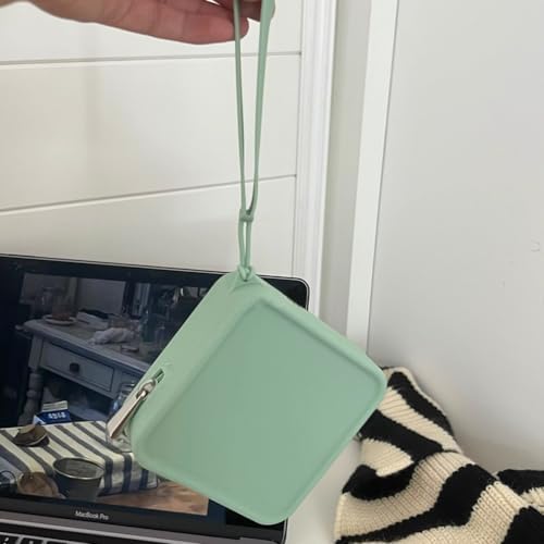 Silicone Mini Makeup Bag Pouch for Purse, Small Cosmetic Travel Bag Zipper Pouch Waterproof Cute Coin Purse Portable Makeup Storage Bag Travel Toiletry Organizers Bag for Women Girls - Image 3
