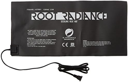 Seedling Heat Mat Pad 20.75” x 10” for Plant Seed Starting, Indoor Germination Supplies Black, Small by Root+Radiance