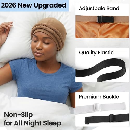 Ababalaya Upgraded Satin Lined Halo Turban Wave Cap - Image 2