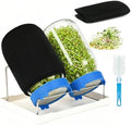 Lulonpon Sprouting Kit, 2 Sprouting Jar Kits, Wide Mouth Quart Mason Jars with Stainless Steel Screen Sprout Lids,1000ml Sprouts Growing Kit, Seed Sprouter Set for Growing Broccoli, Bean, Alfalfa by Lulonpon