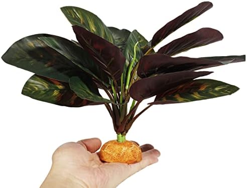 Fake Plant Reptile Terrarium Decor for Gecko Snake Tank - Image 3