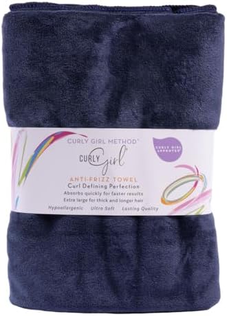 Curly Girl Towel for Women with Curls, Anti-Frizz, Absorbent, Fast Drying, Curly Hair, Microfiber Hair Drying Towel for Curls by CURLYGIRL