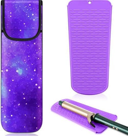 Shappy 2 Pcs Heat Resistant Curling Iron Flat Iron Travel Case,Starry by Shappy