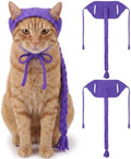 Thiccywoov 2 Pcs Costume Pet Wigs for Dogs Cats, Hats Purple by Jgiusenfg