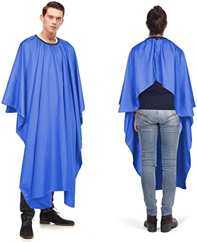 YELEGAIProfessional Salon Hair Cutting Cape,56x63 inches Large Hairdresser Cape for Haircut,Coloring,Makeup,Styling and More,(Blue) - Image 2