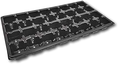 Bootstrap Farmer 32 Cell Trays (10 Pack) - 2 Inch Square Inserts for 1020 Flats, Heavy-Duty Reusable Plastic for Seed Starting & Propagation by BootstrapFarmer