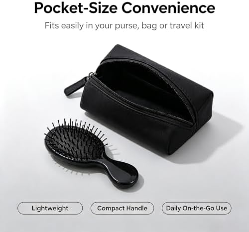 12 pcs Mini Hair Brush,Small Brush for Most Hair Types - Image 5