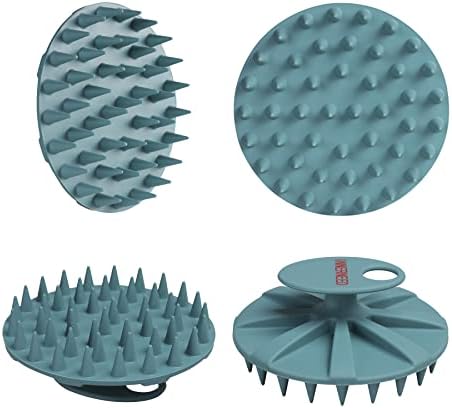 One-piece Silicone Scalp Massager Shampoo Brush Hair Wash Scrubber, 4pcs - Image 7