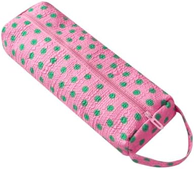 RSRSLEII Polka Dot Hair Tools Travel Bag,Hair Styling Accessories Storage Case for Shark FlexStyle,Dyson Airwrap Hair Dryer,Curling Iron,Straightener,Revlon Hair Tools,Portable&Foldable(22Pink&Green) by RSRSLEII