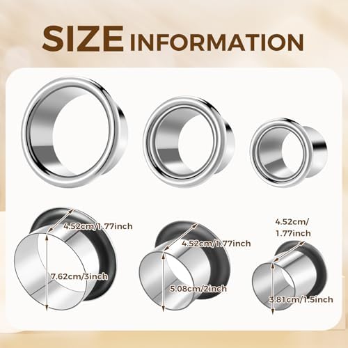 MorningRo 3 Pcs Hair Dryer Holder Insert, Sliver, 3"+2"+1.5" - Image 2