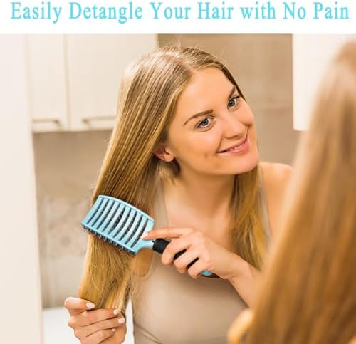 Detangling Brush for Women & Kids, Wet & Dry Hair, All Hair Types - Image 4