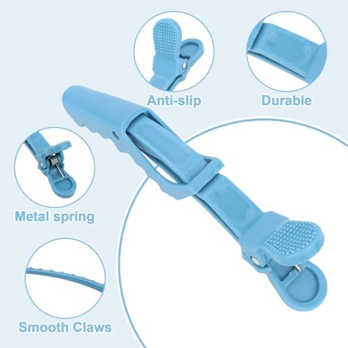 24 Pack Blue Alligator Hair Clips, 4.5 inch Clips for Hair Sectioning, Hair Styling Accessories for Women Men Girls Teens - Image 2