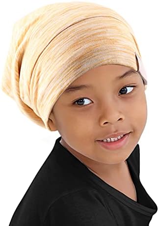 Kids Beanie Sleep Hats Bonnet for Child Natural Curly Frizzy Hair by ELIHAIR
