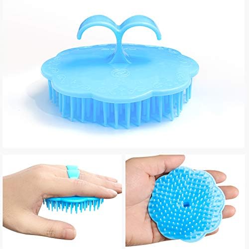 2Pack Hair Scalp Exfoliator Brush Dandruff Cleaning brush, Flexible Scalp Massager, Shower Shampoo Brush for Home, Office, Travel and Pets-HGLV2 - Image 4