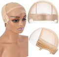 9x6 Wig Grip Caps, Lace Wig Caps for Women, Wig Caps with Grip Band for Keeping Wigs in Place, Beige Glueless Wig Grip Cap with Transparent Lace Wig Caps, Non-Slip Adjustable Elastic Headband Blonde by Unknown