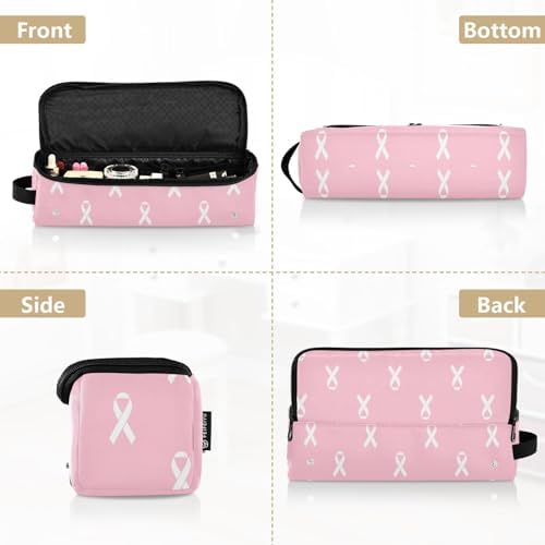 White Ribbon Hair Tools Travel Bag Carrying Case Portable Travel Organizer Pouch with Heat Resistant Mat for Curling Iron Hair Dryer Flat Irons - Image 5