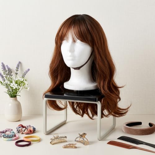 Foam Mannequin Wig Head Stand with Anti-Topple Base Hat Display Stand - Image 7