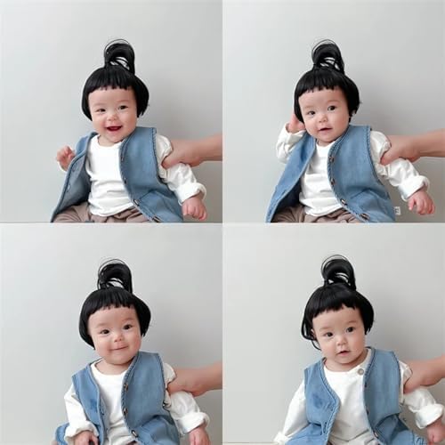 Girls Hair Wig Fashionable Hair Accessory for Girls Cosplay Wig Headdress Synthetic Short/Curly Hairpiece Girl Cosplay Hat - Image 4
