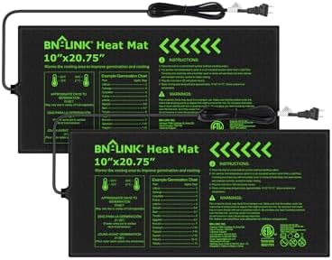 BN-LINK 10" x 20.75" Seedling Heat Mat for Seed Starting Plants Germination by BN-LINK