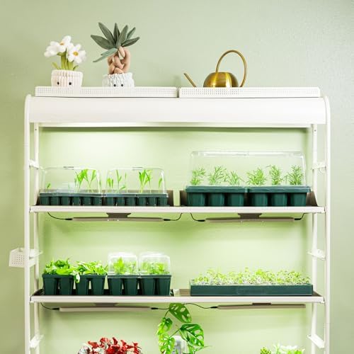 Vego garden Seedling Dome Cover 10" x 10" Food-Grade PET Plastic with Drip Irrigation & Vented Airflow for Seeds Growing Starting (16-Pack) - Image 5