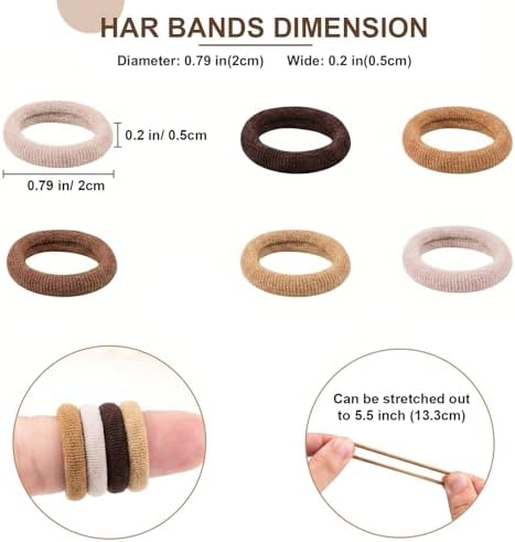 TVINLIK 400 PCS Baby Hair Ties – No Damage Elastic Ponytail Holders - Image 3