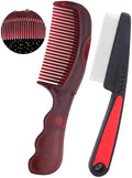Dandruff Comb Removal Hollow Fine Tooth Scalp Detox Hair Care Tool 2PC by EHBELIF