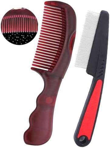 Dandruff Comb Removal Hollow Fine Tooth Scalp Detox Hair Care Tool 2PC by EHBELIF
