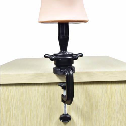 Mannequin Training Head Clamp/Stand Wig Holder Stand Desk Table Clamp Wig Clamp Cosmetology Training Head Table Clamp Holding Clamp for Hairdressing Head Canvas Head Holding Clamp - Image 5