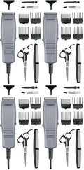 ConairMAN Simple Cut,Hair Clippers for Men,10-piece Home Hair Cutting Kit,(Pack of 4) by conair