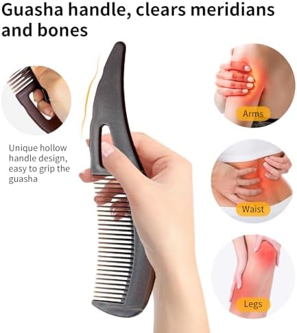 Dandruff Comb Wide Tooth, Stainless Steel Fine Tooth Lice/Psoriasis Scalp Detox Comb for Women, Men & Kids, Professional Portable Sweep/Massage/Clean Shower Brush Tool for Hair Care/Growth (Blue) - Image 5