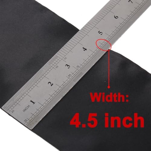 XTREND 2Pcs Satin Edge Scarves for Wig 56 Inch Women's Laying Scarf for Lace Wig Non Slip Hair Wrap Wigs Grip Band for Yoga, Makeup, Facial, Sport (1pc Pink#+1pc Black#) - Image 3