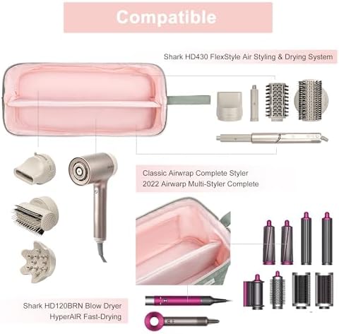 Leudes Hair Dryer Tools Travel Bag for Shark Flex Style Case Air Wrap - Image 4