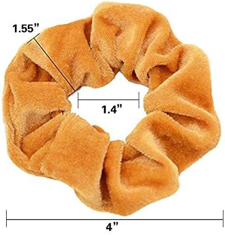 Chloven 45 Pcs Velvet Hair Scrunchies Elastics Hair Bands for Women Girls - Image 4