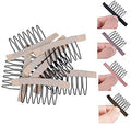 24-Piece Wig Accessory Kit: Steel 7-Tooth Combs for Wig Caps, Hairpiece Clips, and Tools (Blonde) by YANTAISIYU