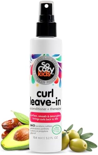 SO COZY Kids Curl Leave In Conditioner + Therapy Spray, 5.2 Fl Oz (Pack of 12) by SoCozy