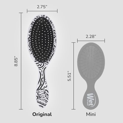 Wet Brush Original Detangler Hair Brush, Hipster Doodle, Ultra-Soft IntelliFlex Bristles, Detangling Bristles Glide Through Tangles (Wet & Dry Hair), Women & Men (Pack of 1) - Image 5