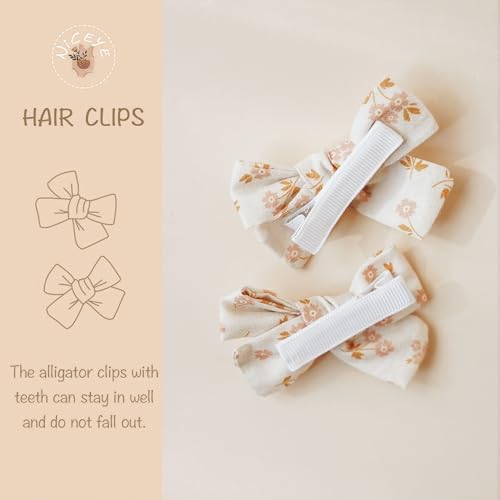 Niceye 24 Pack Baby Hair Bows for Girls, Toddler Hair Clips in Paris - Image 2