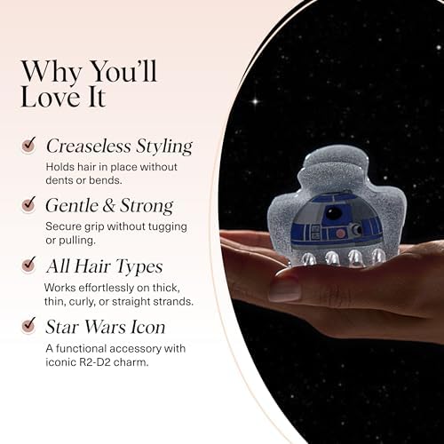 Kitsch x Star Wars Medium Hair Clip for Women - R2-D2, 1pc - Image 3