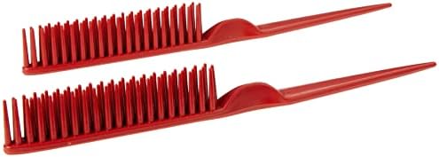 CocoBlack Naturals 3 Row Styling Comb For Detangling, Defining And Separating Curls (Red) by CocoBlackNaturals