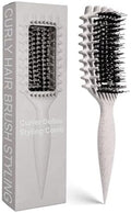 Curly Hair Brush Candybrush Curl Defining Brush for Detangling Shaping and Defining Curls for Women, Men, Wet & Dry Hair (Beige) by Unknown