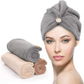 YFONG 3 Pack Microfiber Hair Towels Wrap for Women, Super Absorbent Drying by YFONG