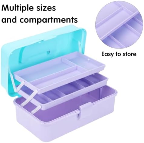 Tackle Box, 3-Layer Craft Sewing Medicine Art Hair Nails Tool Organizer - Image 4