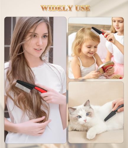Dandruff Comb Removal 0.5mm Metal Fine Tooth Scalp Detox Hair Care Tool 1PC - Image 7