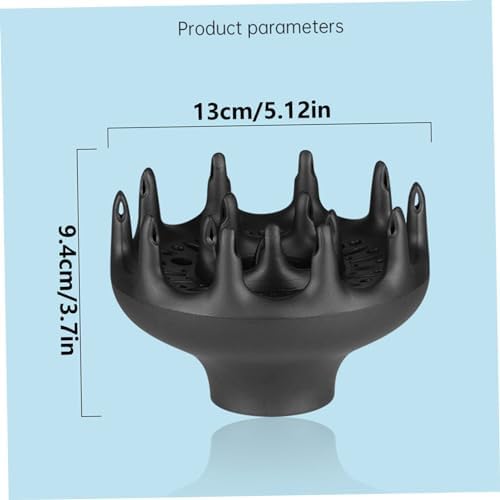 Hair Diffuser Hair Dryer Diffuser Attachment Blow Dryers Diffuser for Curly Thick Hair Black, hair dryer diffuser - Image 4
