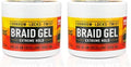 AllDay Locks Braid Gel Extreme Hold - Braiding Gel for_Cornrows, Locks, & Twisting, Moisturizing Edge Control for_Women and Men, Natural Formula_for Extreme Hold - 10 oz Jar (Pack of 2) by AllDayLOCKS